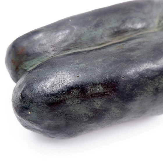 Image 1 of Scultura di nudo in bronzo e terracotta - Pascale Quoirin - XX secolo