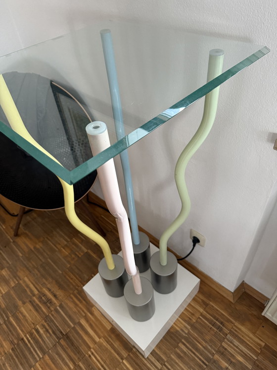 Image 1 of ETTORE SOTTSASS musealer Stehtisch „Strutture tremano“ MemphisMilano