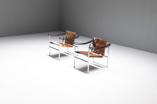 Set LC 1 in cavallino - Le Corbusier, Jeanneret &amp; Charlotte Perriand - Cassina