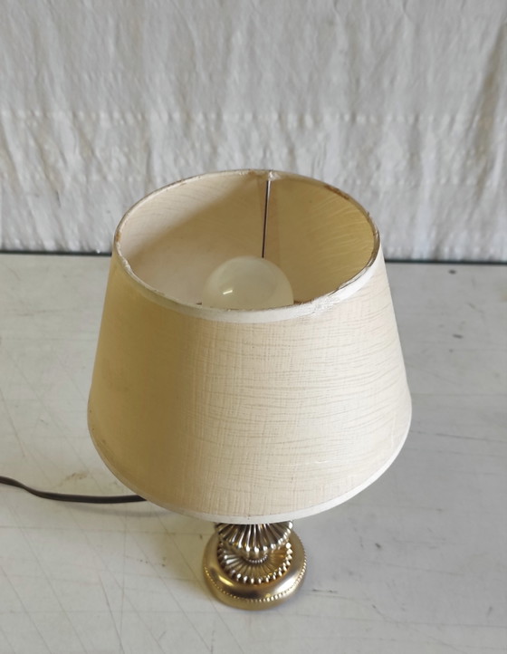 Image 1 of Table lamp in gilded brass - mid-20th century