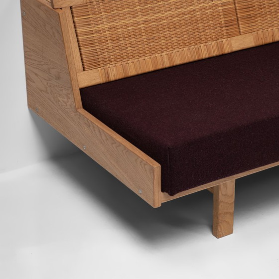 Canapé-lit modèle GE258 en chêne et rotin, conçu par Hans J. Wegner pour Getama, Danemark, 1954 – Banquettes (photo 6 of 19)