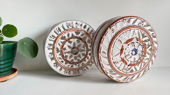 Image 1 of Applique artisanale CéRAMIQUE CENTRE BLEU