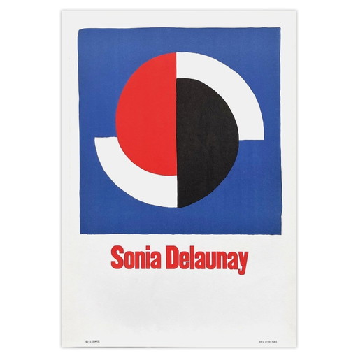 Sonia DELAUNAY Expo - Affiche de l'Expo Jacques Damase 1974