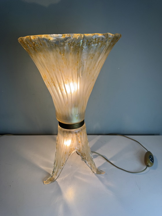 Murano Glass Sil Lux Milano Table Lamp - Beautiful Design – Brass (photo 11 of 15)