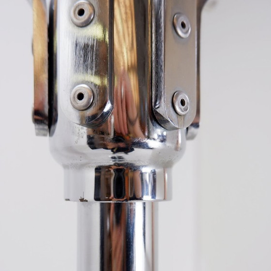 Image 1 of Vintage chrome-plated coat rack with umbrella stand