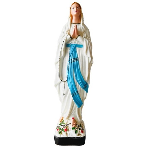 Vintage plastic statue of Our Lady of Lourdes