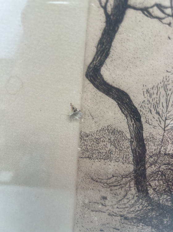 Image 1 of Peinture (11) - Lithographie de paysage - W. Hambüchen