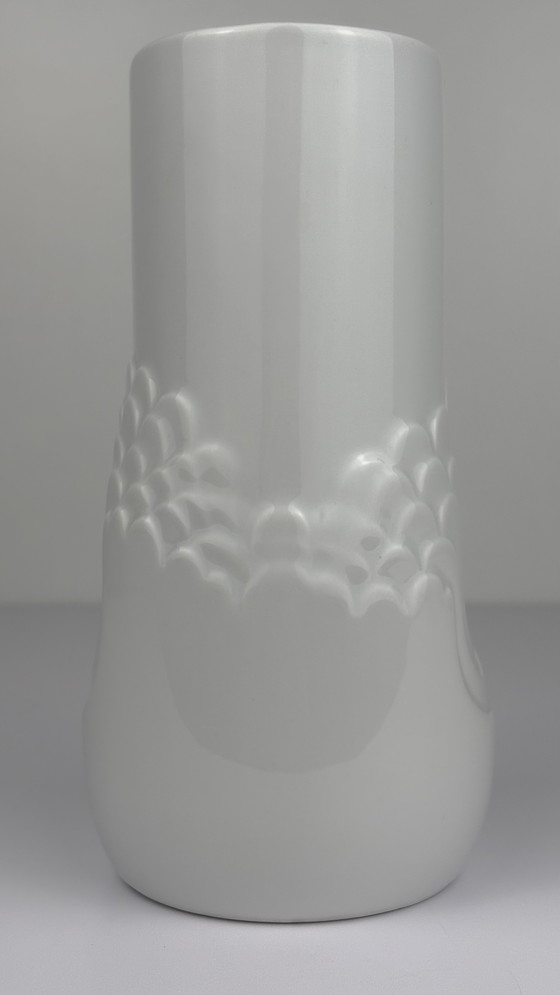 Image 1 of Thomas Germany Vintage Porcelain "Blütenfest" Vase White