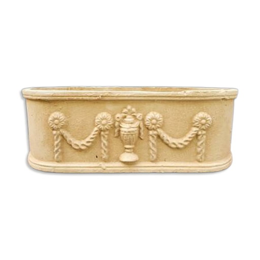Französische Gusseisen-Jardiniere Pflanzkübel