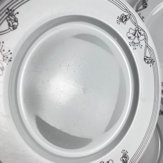 Image 1 of Set of 6 "Elysa" dinner plates, Sarreguemines, 1980/90
