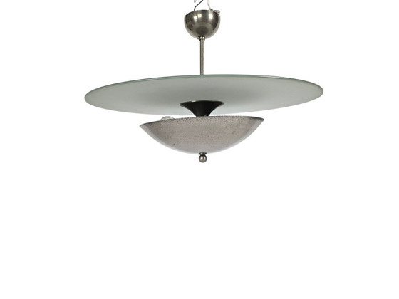 Image 1 of Gispen - Iluminación Giso - 'Media Luna' - Estilo Art Déco - Grabado - Años 90