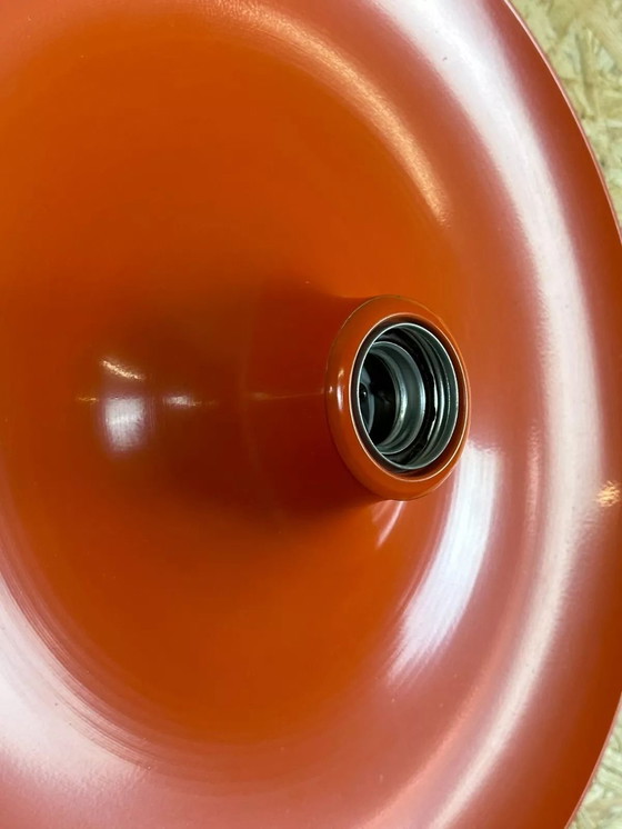 Image 1 of Lampada da parete Diskus anni '60 e '70 Teka Arancione Design Space Age Alluminio Metallo