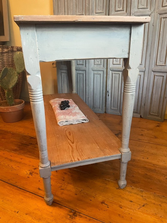 Image 1 of Beistelltisch Wandtisch doppelt Plateau Französisch