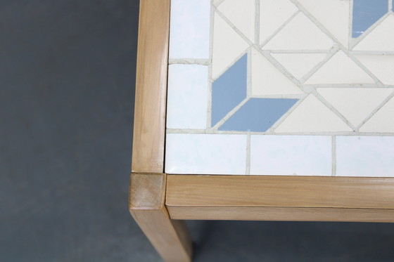 Image 1 of Mesa pequeña de haya con azulejos, década de 1970, Dinamarca