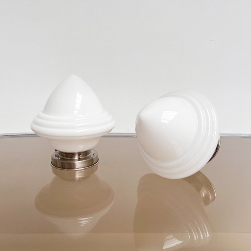 Set of 2 Art Deco Acorn lamps by GISO/Gispen, 1930s