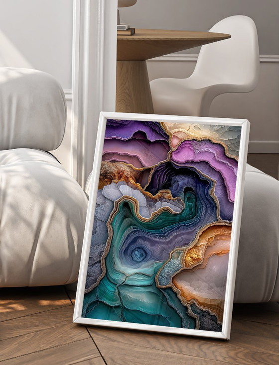 Image 1 of Acrylic Glass Artwork | 200x140 cm | Depthwave #7 (Ori, 1983)