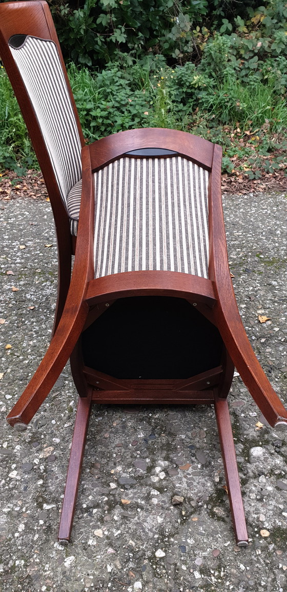 Image 1 of 6 Bannink jugendstil eetkamerstoelen 