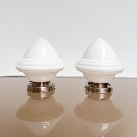 Image 1 of Set of 2 Art Deco Acorn lamps by GISO/Gispen, 1930s