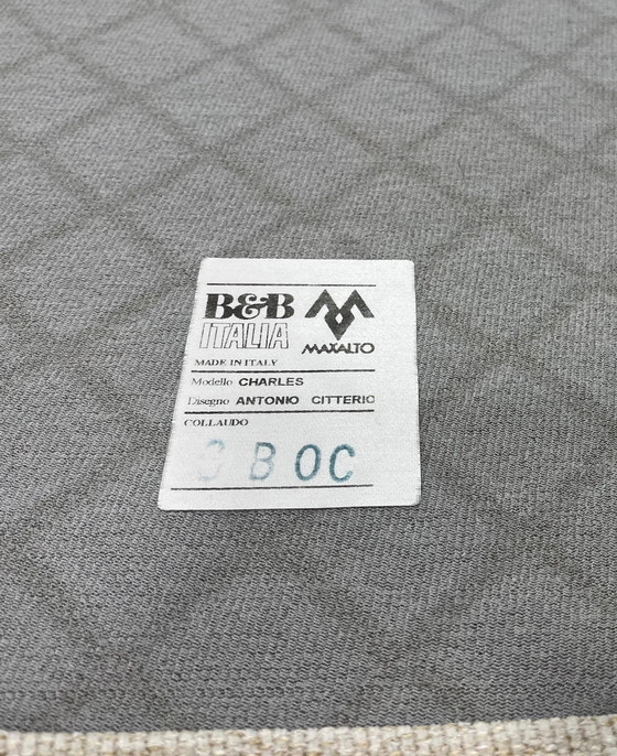 Image 1 of Sofá esquinero Charles de B&B Italia, recién tapizado (color crudo)