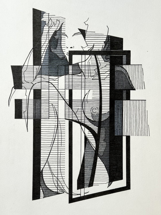 Image 1 of Eugène Eechaut (1928-2019) - 4 works, ink on paper 1982-1984