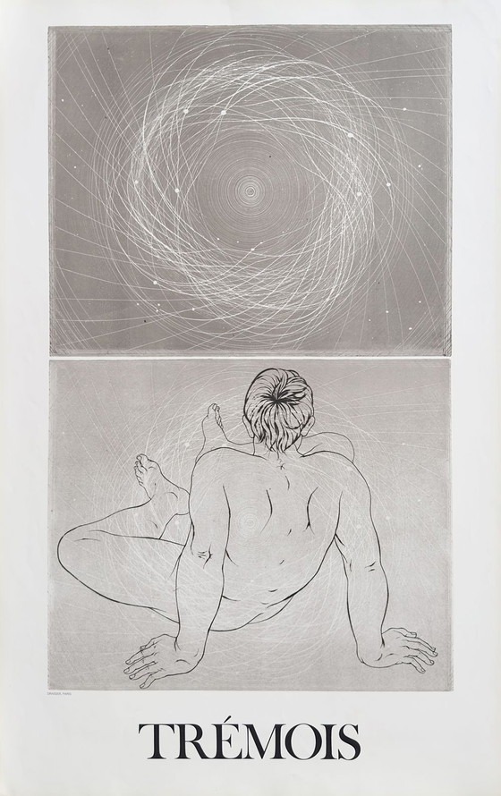 Image 1 of Pierre Yves TREMOIS The Man with Atoms (with text) poster 1973