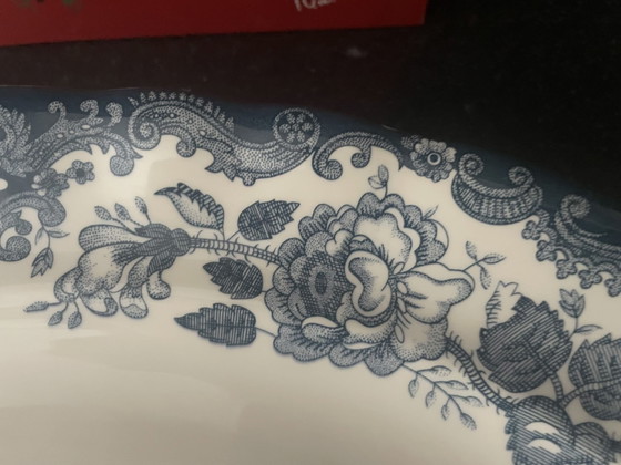 La Cartuja de Sevilla, Oval Bowl, Porcelain, Blue (photo 5 of 14)