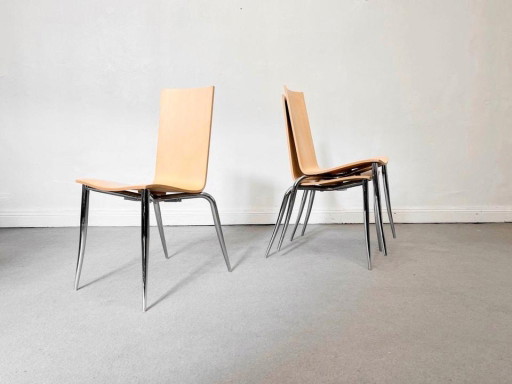 1/6 Philippe Starck Driade Olly Tango Stuhl Chair Chrom