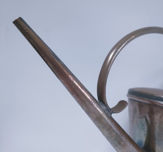 Image 1 of arrosoir cuivre grande anse courbe vintage