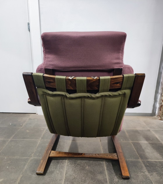 Set di 2 poltrone, design Åke Fribytter, per Nelo Möbel Svezia – Textile, Wood (photo 6 of 8)