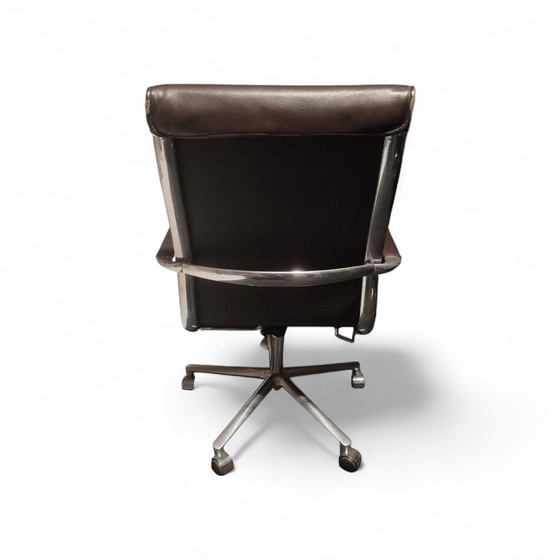 Image 1 of IFC Una Executive leren bureaustoel Brown gebruikt.