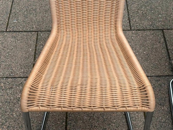 1/6 Tecta B20 Cantilever Chair Wicker Chrome – Dining chairs (photo 9 of 11)