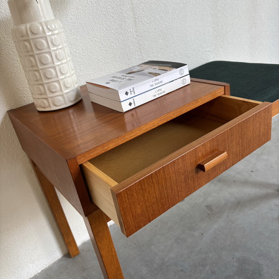 Image 1 of Banc téléphonique danois vintage en teck