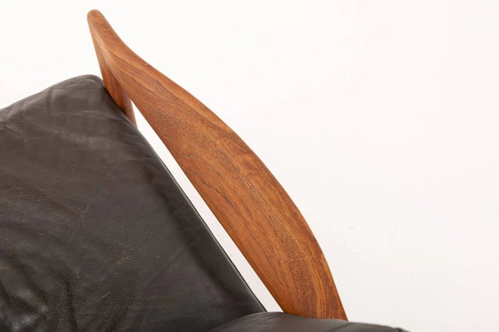 Poltrone vintage di Illum Wikkelsø per Niels Eilersen, anni '60, set di 2 – Leather, Scandinavian (photo 7 of 12)