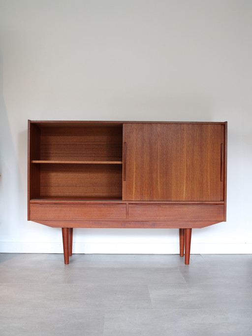 Mueble de pared danés de teca vintage – wandkast, Wood (photo 2 of 9)