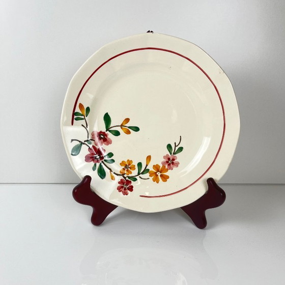 Image 1 of 6 Sarreguemines "Bitche" dessert plates, late 19th - early 20th century