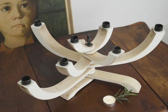 Bougeoir à 7 bras Nordic Light, Jonas Grundell pour Design House Stockholm, candélabre de style menorah (photo 7 of 18)