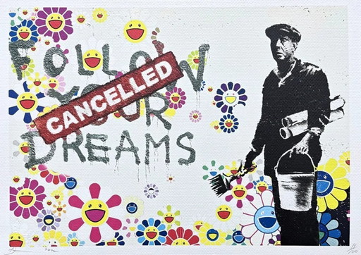 Death NYC - Banksy Happy Face et Murakami - Édition limitée avec certificat