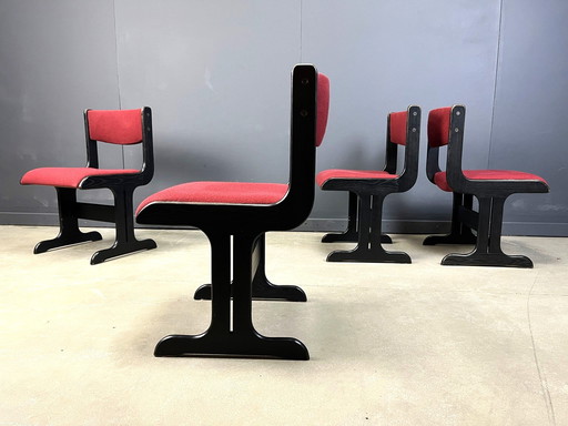 Set van 4 eetkamerstoelen door Farstrup Mobler, 1970
