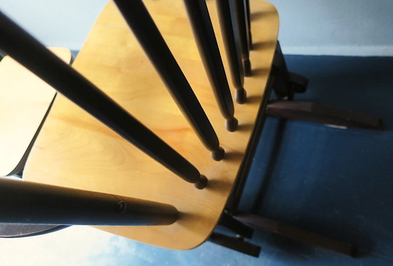 Image 1 of Sillón deslizante de mediados de siglo con reposapiés, década de 1960