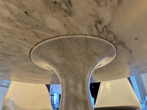 Image 1 of Angelo Mangiarotti marble dining table model M1 from the 1970s