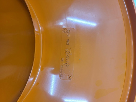 Image 1 of Tisch und Hocker Set "Tam Tam " Stamp Nurieux von Henry Massonnet Frankreich 1970