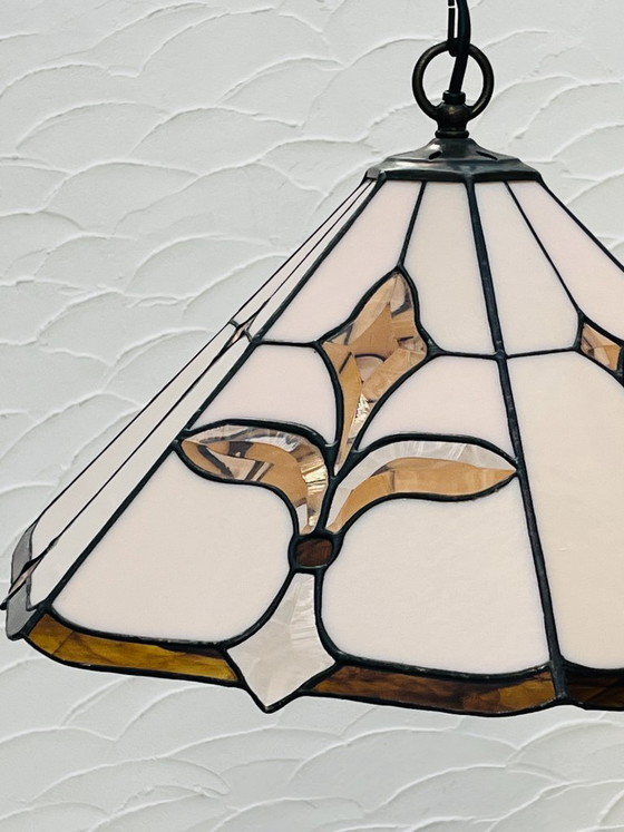 Lampada a sospensione Tiffany Fleur de Lys Art Deco – Lampade a sospensione, Glass (photo 7 of 17)