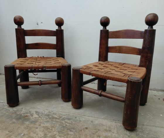 Image 1 of Pair of chairs, Charles Dubouyt