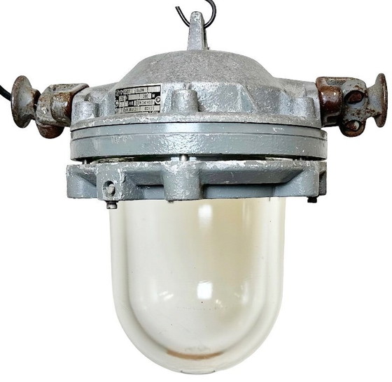 Image 1 of Dark Grey Cast Aluminium Explosion Proof Lamp , 1970s