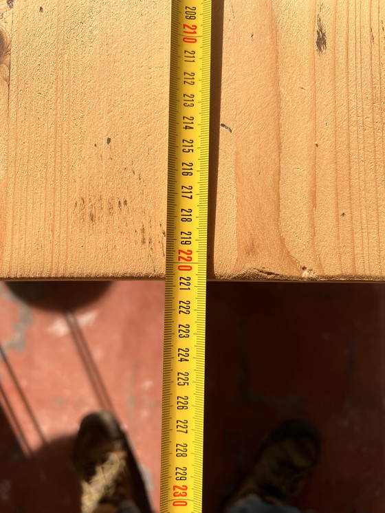 Image 1 of Grenenhouten tafel 