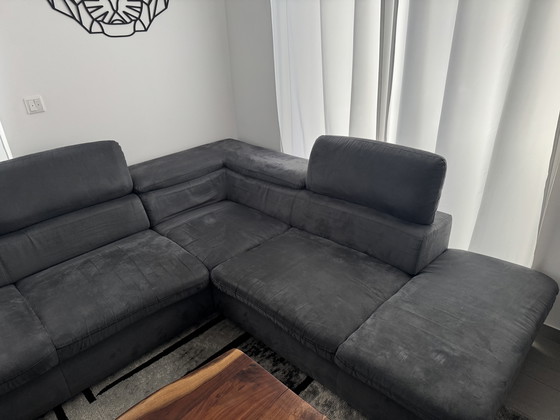 Image 1 of Canapé d'angle anthracite – excellent état