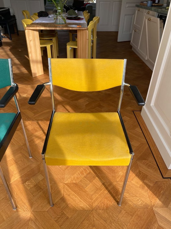 Vintage design Mid-Century stoelen – Eetkamerstoelen, Chroom (photo 2 of 9)