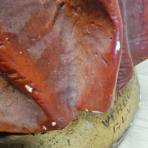 Image 1 of 2 Grote Antieke Heilig Hart jezus Beelden (GerardLinssen) 2 Antique Sacred Heart Jesus Statues (1900)