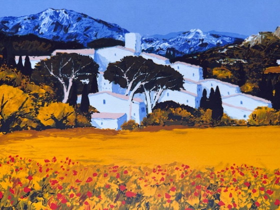 Image 1 of Litografia "I papaveri" di Patrick Reault