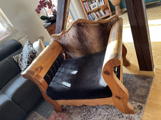 Vintage massieve Fauteuil – Anders, Leer (photo 5 of 5)